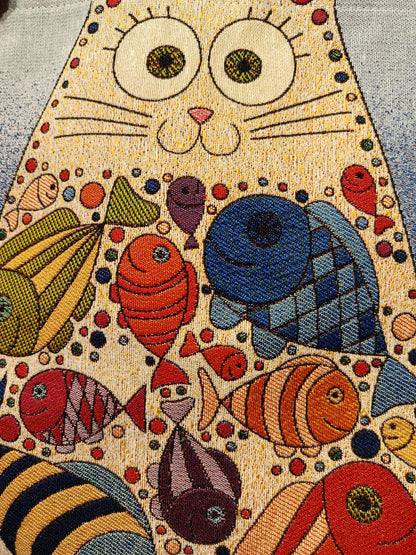 Cats of Istanbul Shoulder Bag: Handmade Organic Cotton Blend