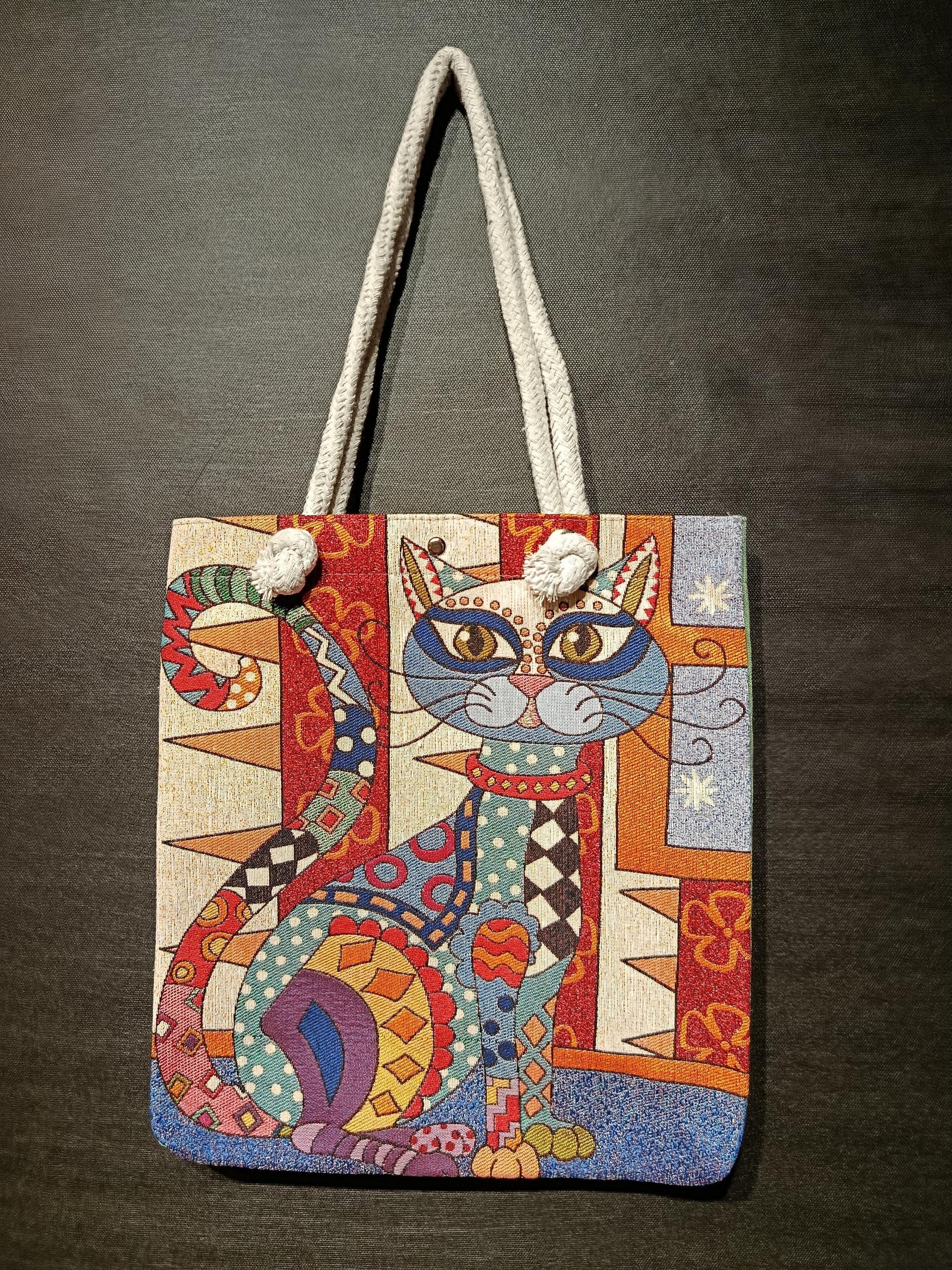 Cats of Istanbul Tote Bag: Colorful Shoulder Bag