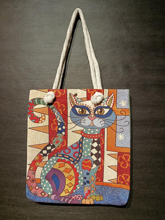 Cats of Istanbul Tote Bag: Colorful Shoulder Bag