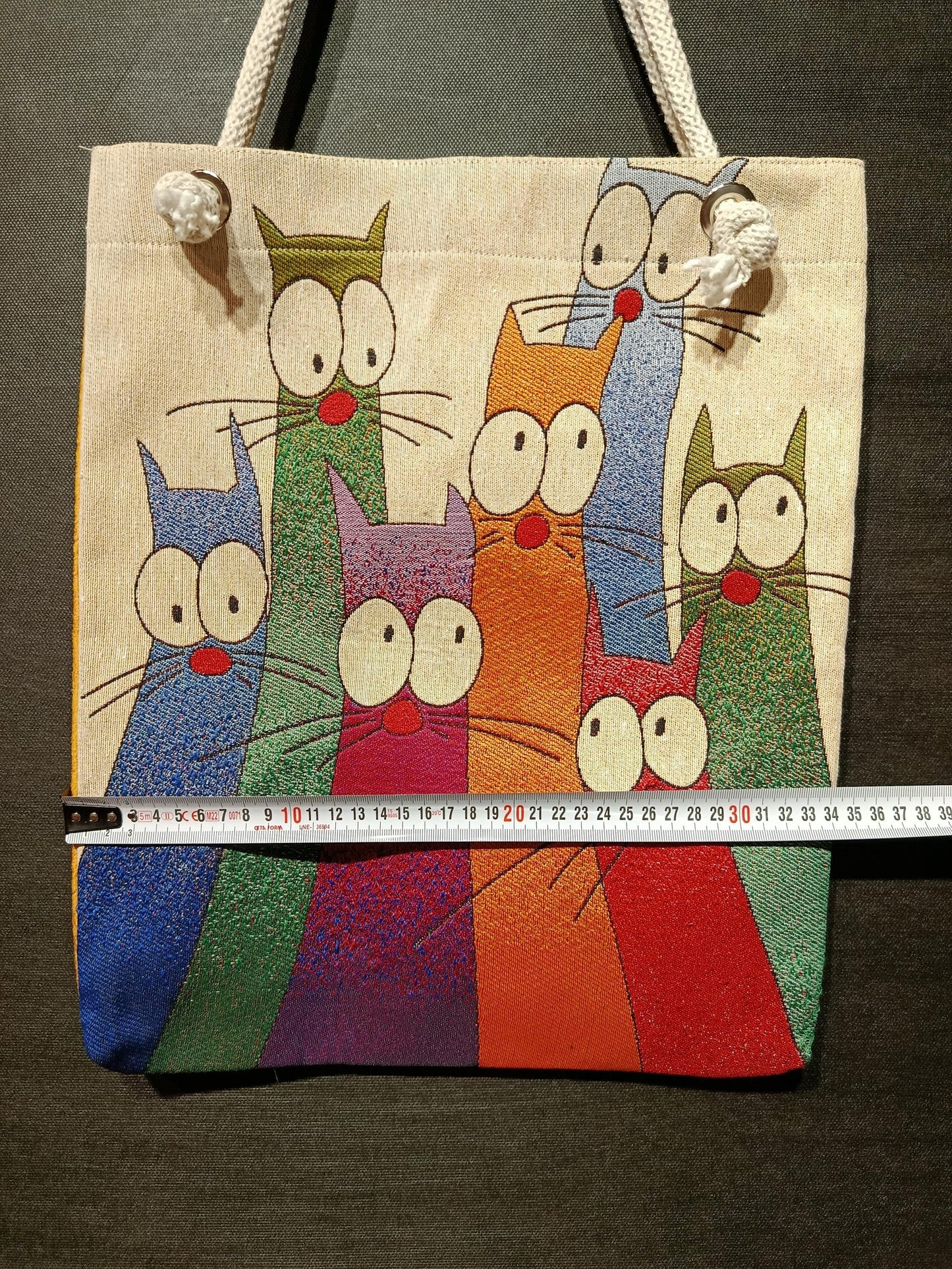 Cats of Istanbul Tote Bag: Handmade Organic Cotton Shoulder Bag