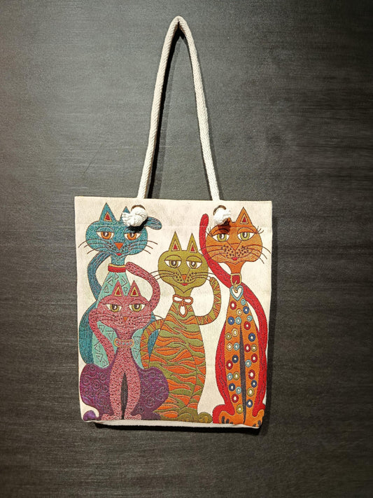 Cats of Istanbul Tote Bag: Organic Cotton Shoulder Bag