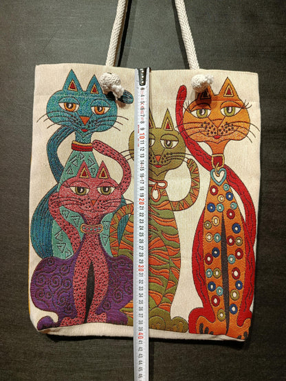 Cats of Istanbul Tote Bag: Organic Cotton Shoulder Bag