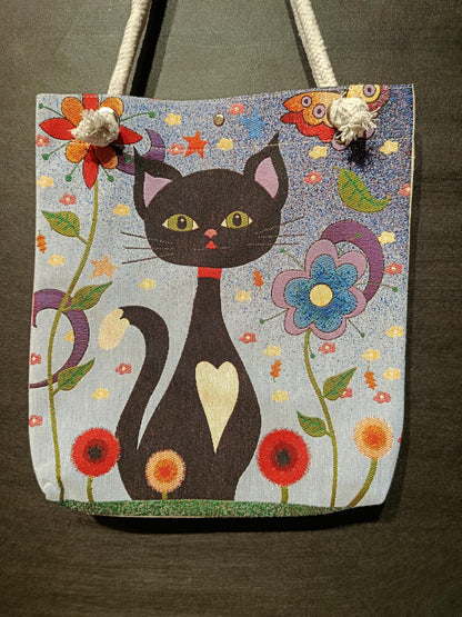 Cats in Istanbul Tote Bag: Handmade Shoulder Bag