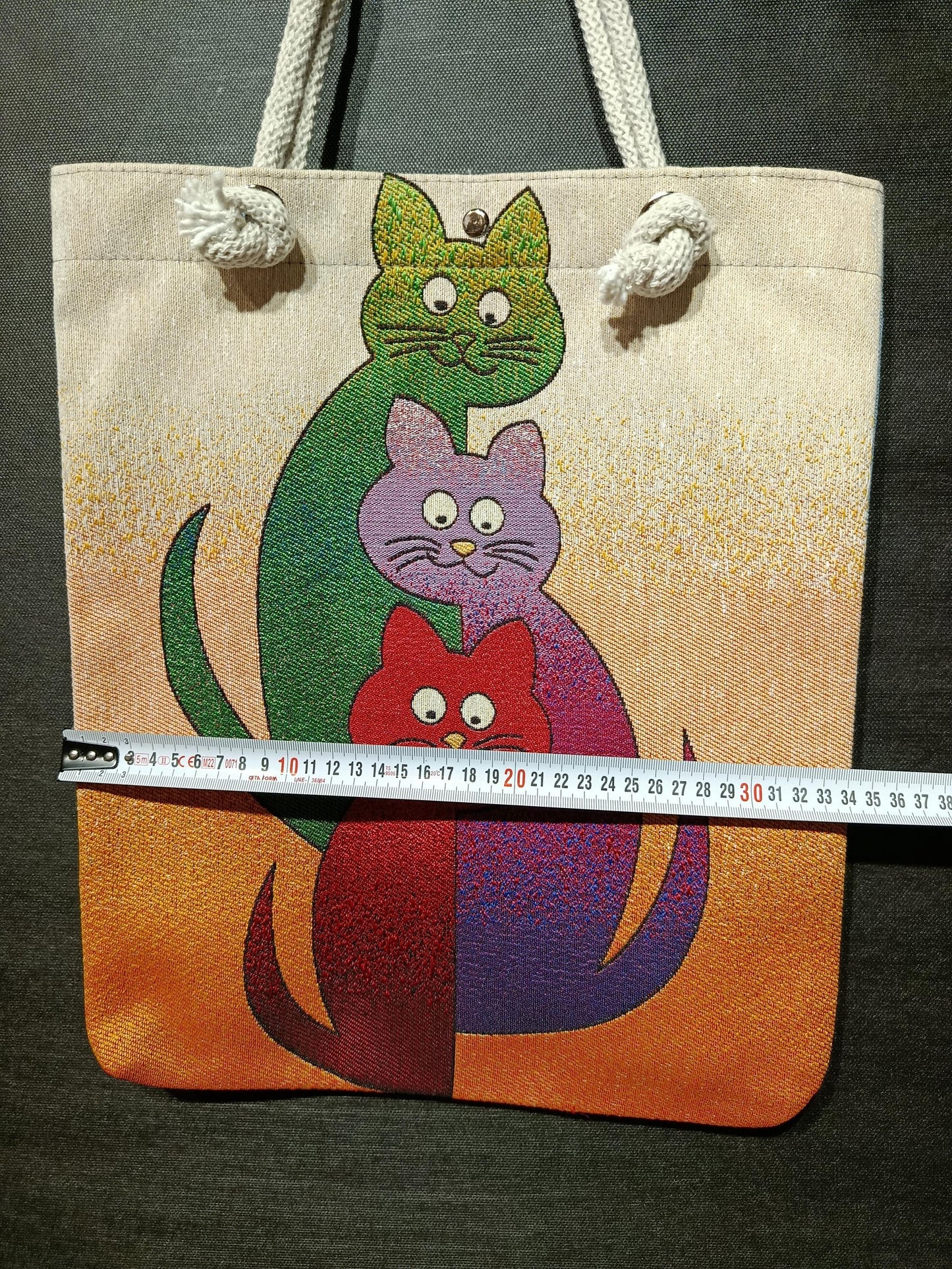 Cats of Istanbul Tote Bag: Handmade Organic Cotton Shoulder Bag