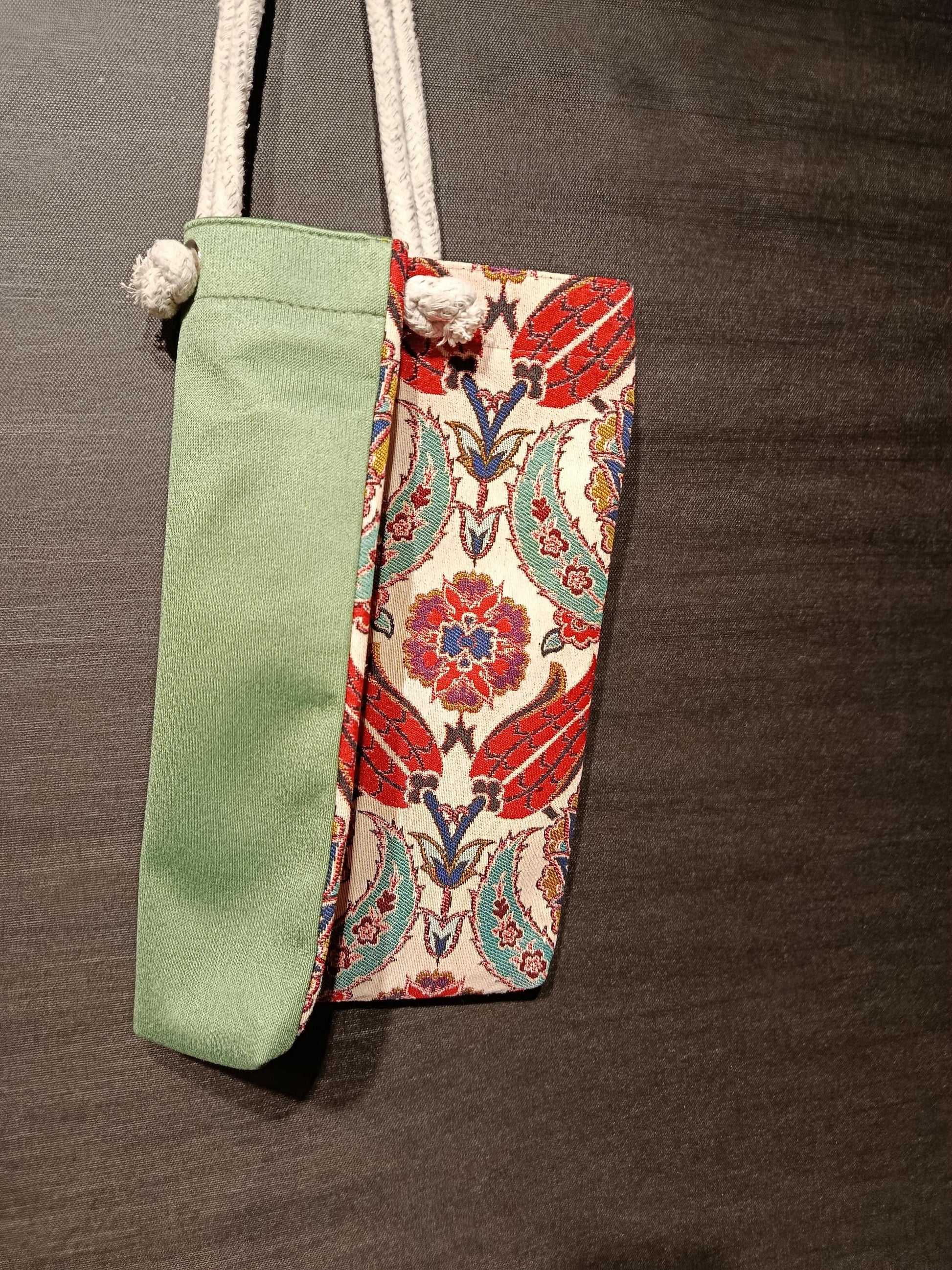 Handmade Floral Tote Bag: Organic Cotton Shoulder Bag