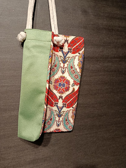 Handmade Floral Tote Bag: Organic Cotton Shoulder Bag