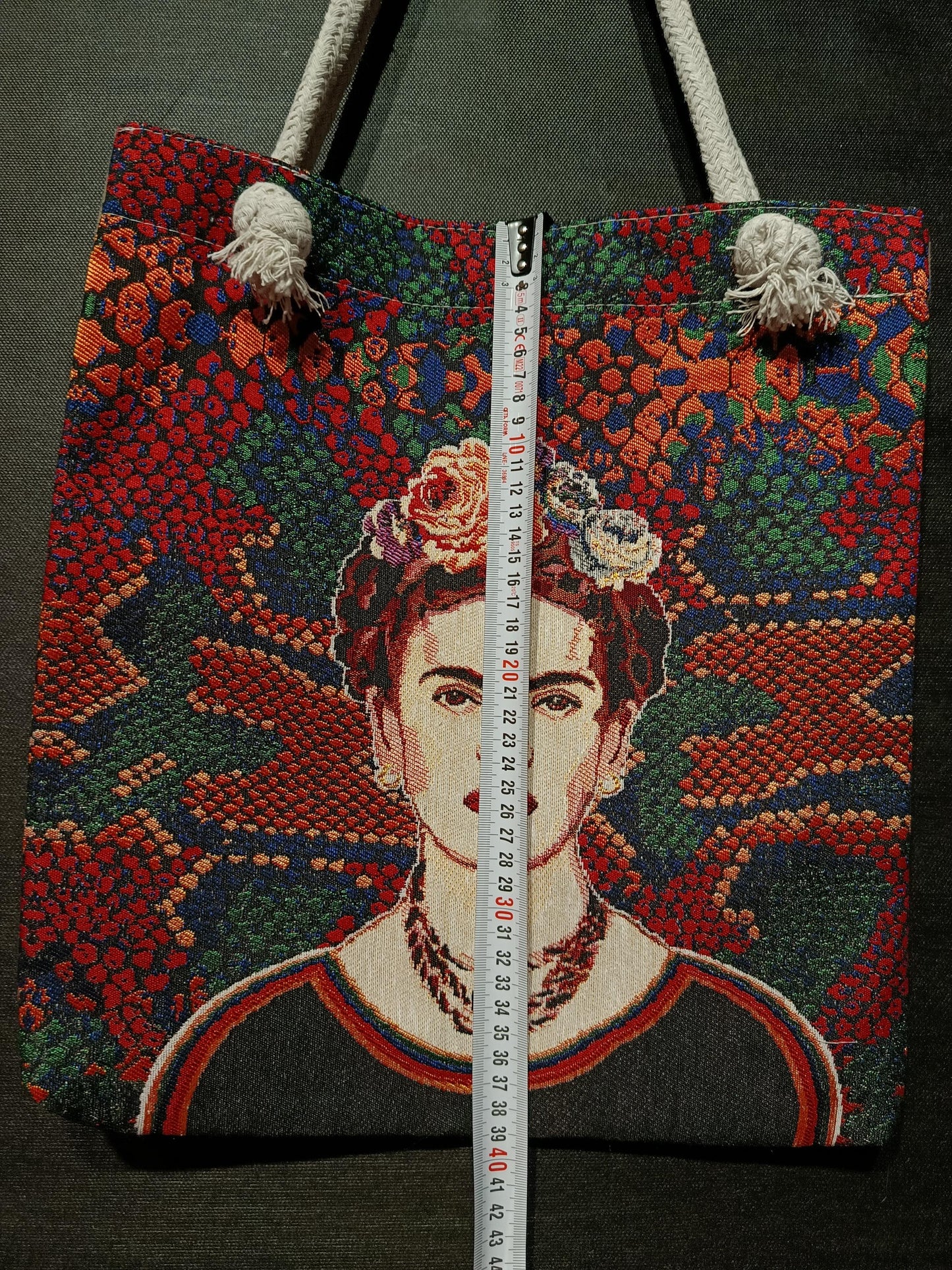 Frida Kahlo Tote Bag: Organic Cotton Shoulder Bag