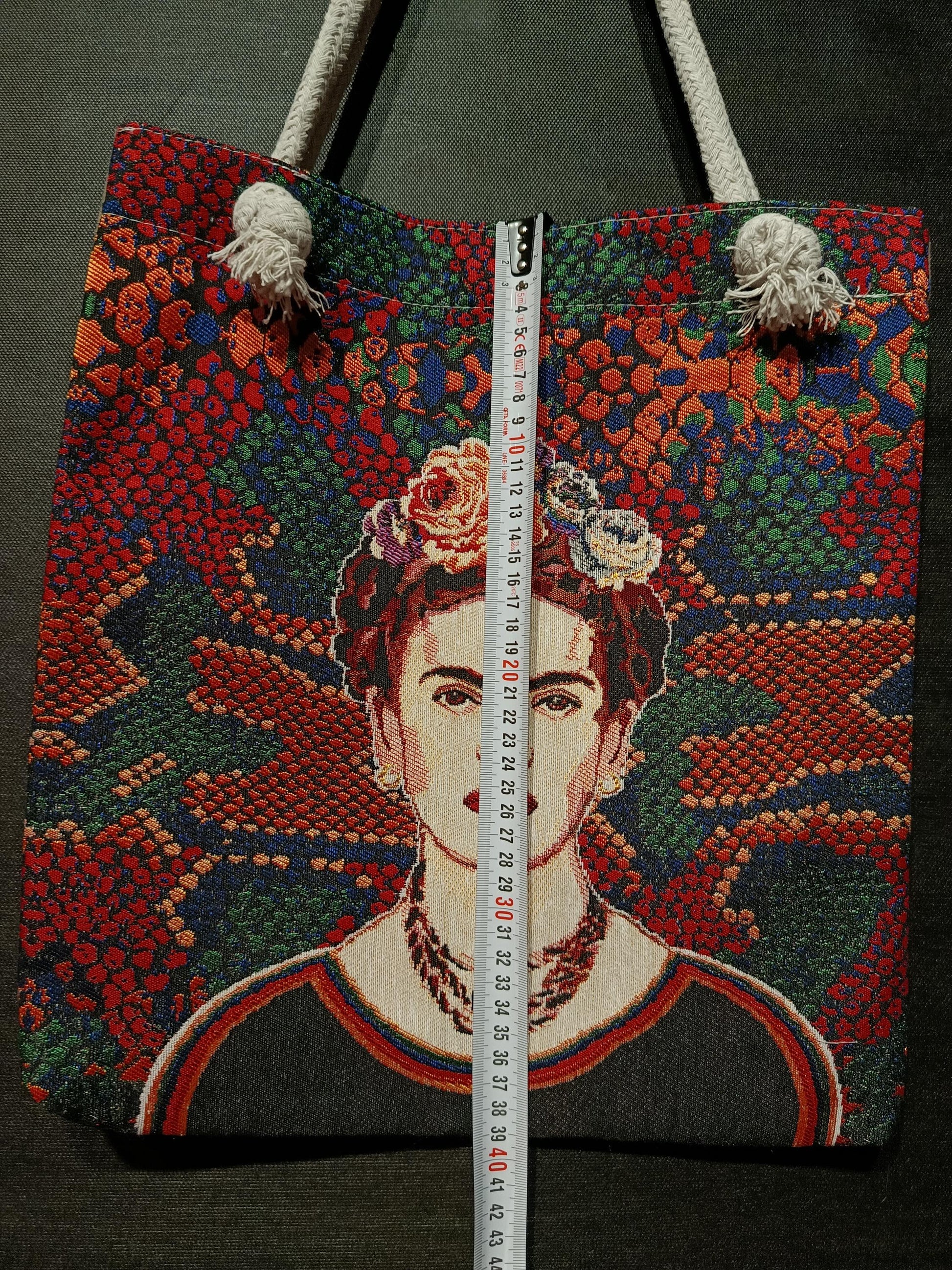 Frida Kahlo Tote Bag: Organic Cotton Shoulder Bag