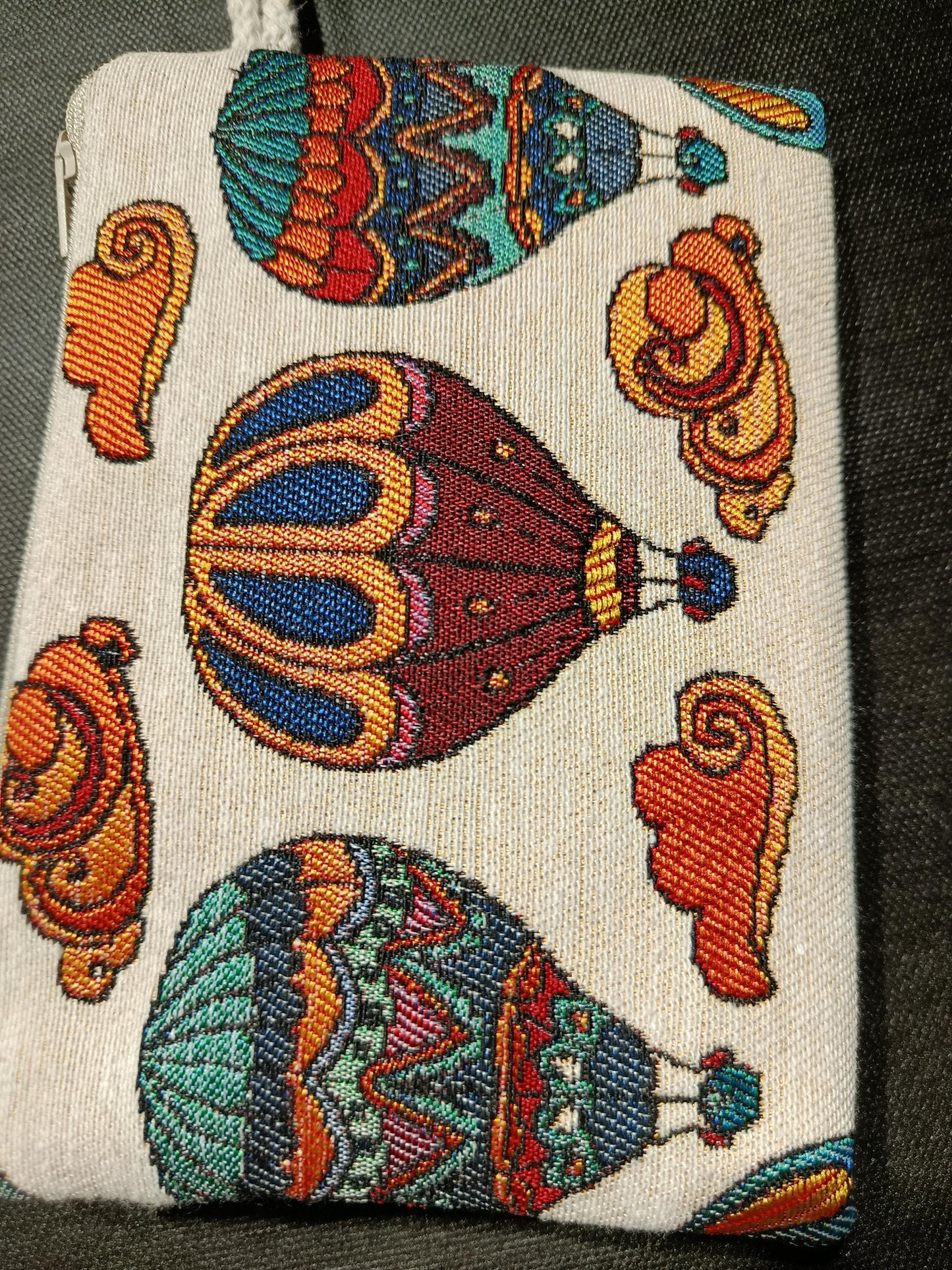 Handmade Hot Air Balloon Purse: Organic Cotton Blend, Small Clutch (15cmx20cm)