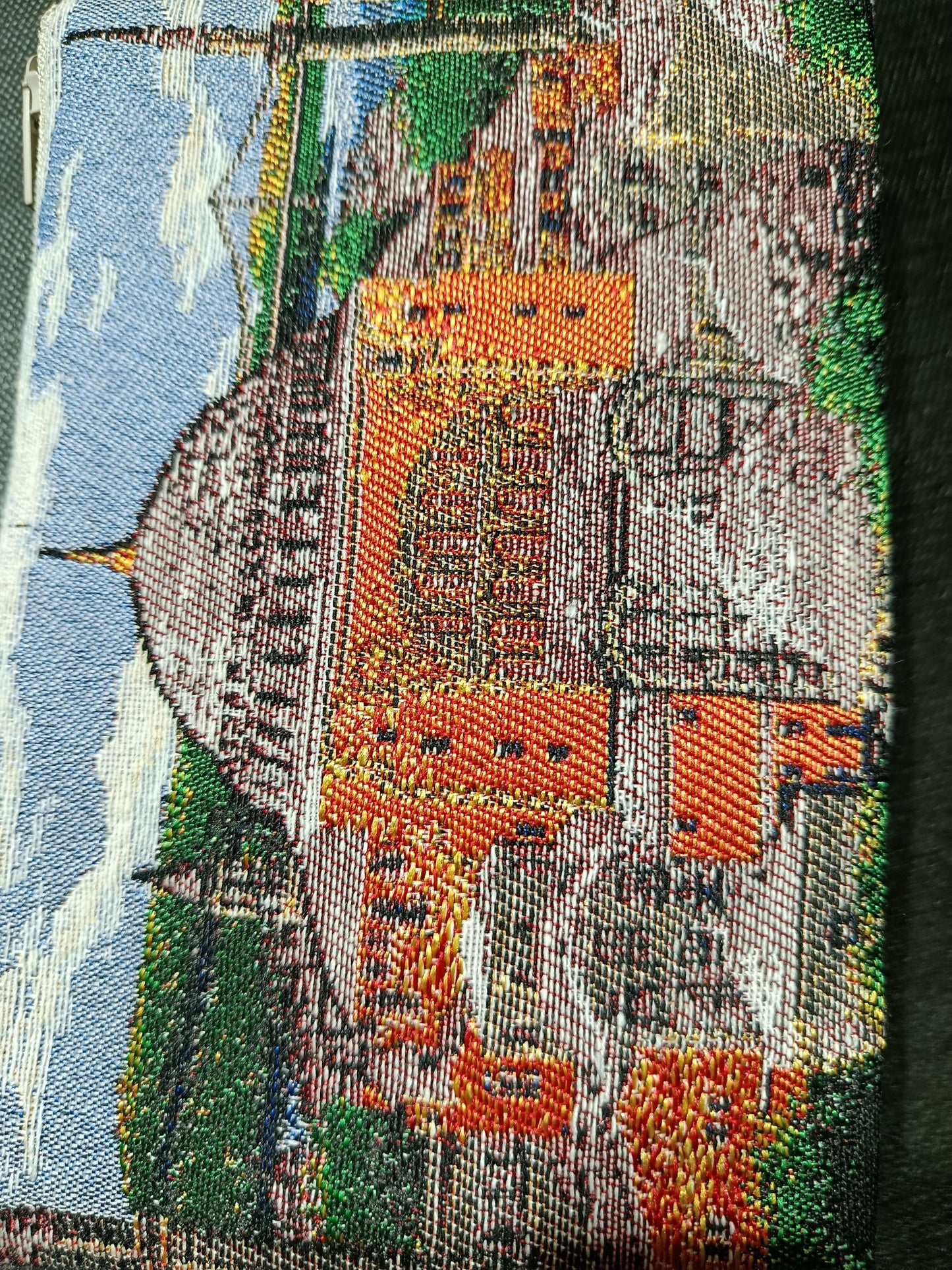 Woven Cotton Purse: Handmade Tapestry Bag (15cmx20cm)