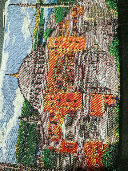 Woven Cotton Purse: Handmade Tapestry Bag (15cmx20cm)