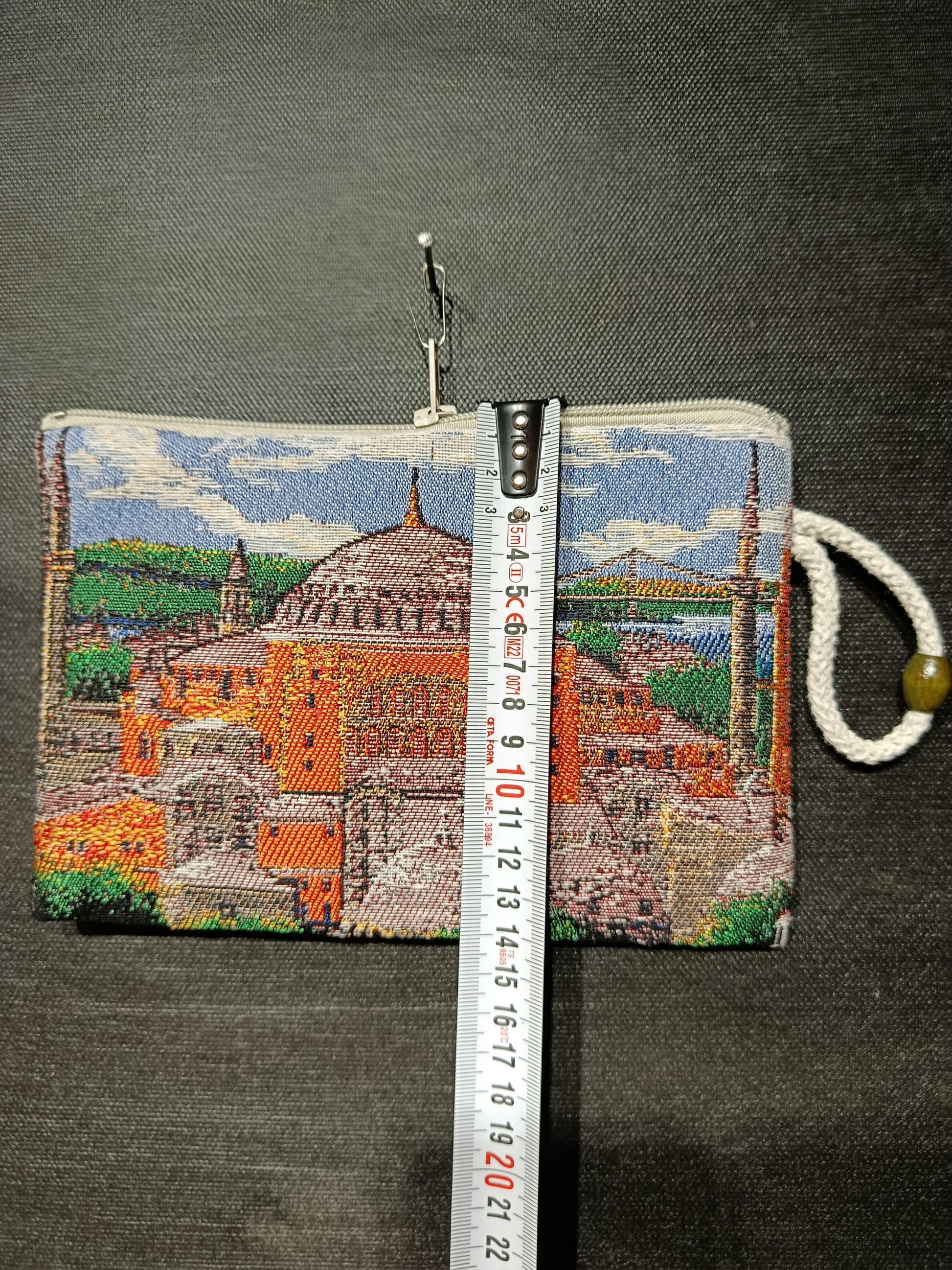 Woven Cotton Purse: Handmade Tapestry Bag (15cmx20cm)