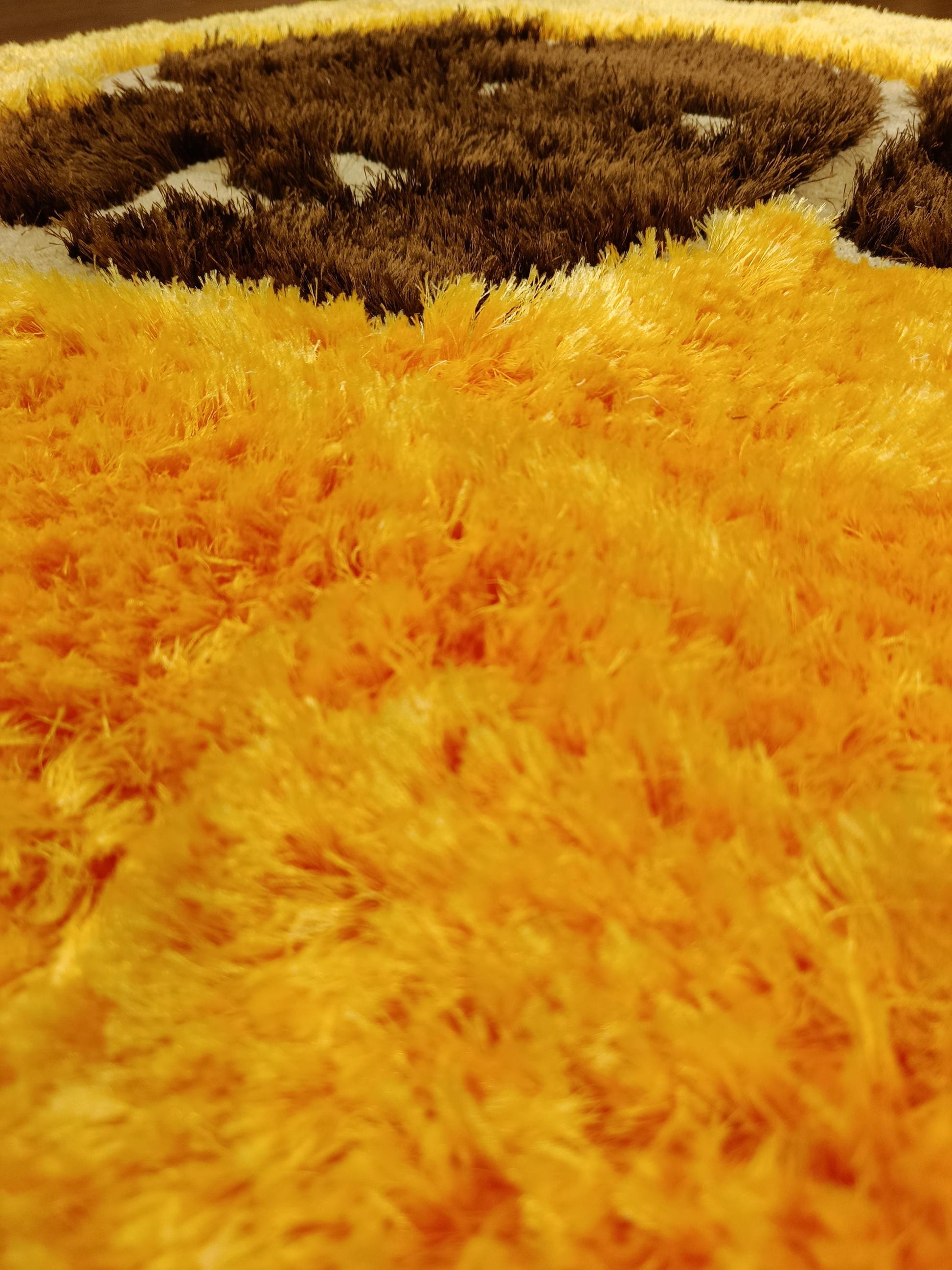 Handmade Tufted Dog Rug: Fluffy Puppy Face Carpet, Nursery Decor