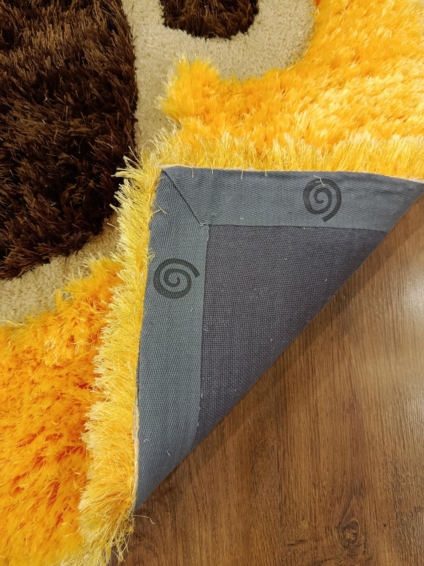 Handmade Tufted Dog Rug: Fluffy Puppy Face Carpet, Nursery Decor