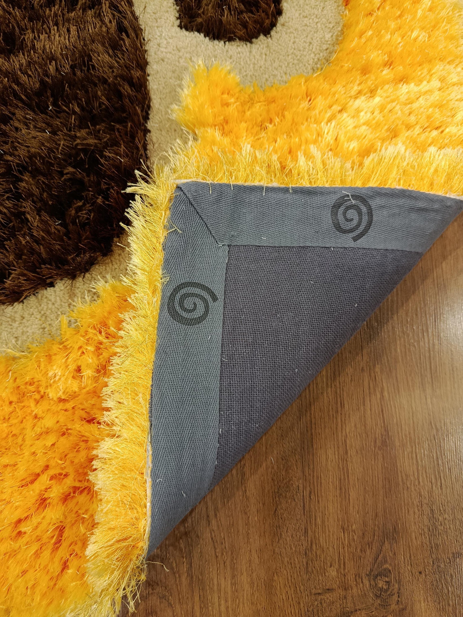 Handmade Tufted Dog Rug: Fluffy Puppy Face Carpet, Nursery Decor