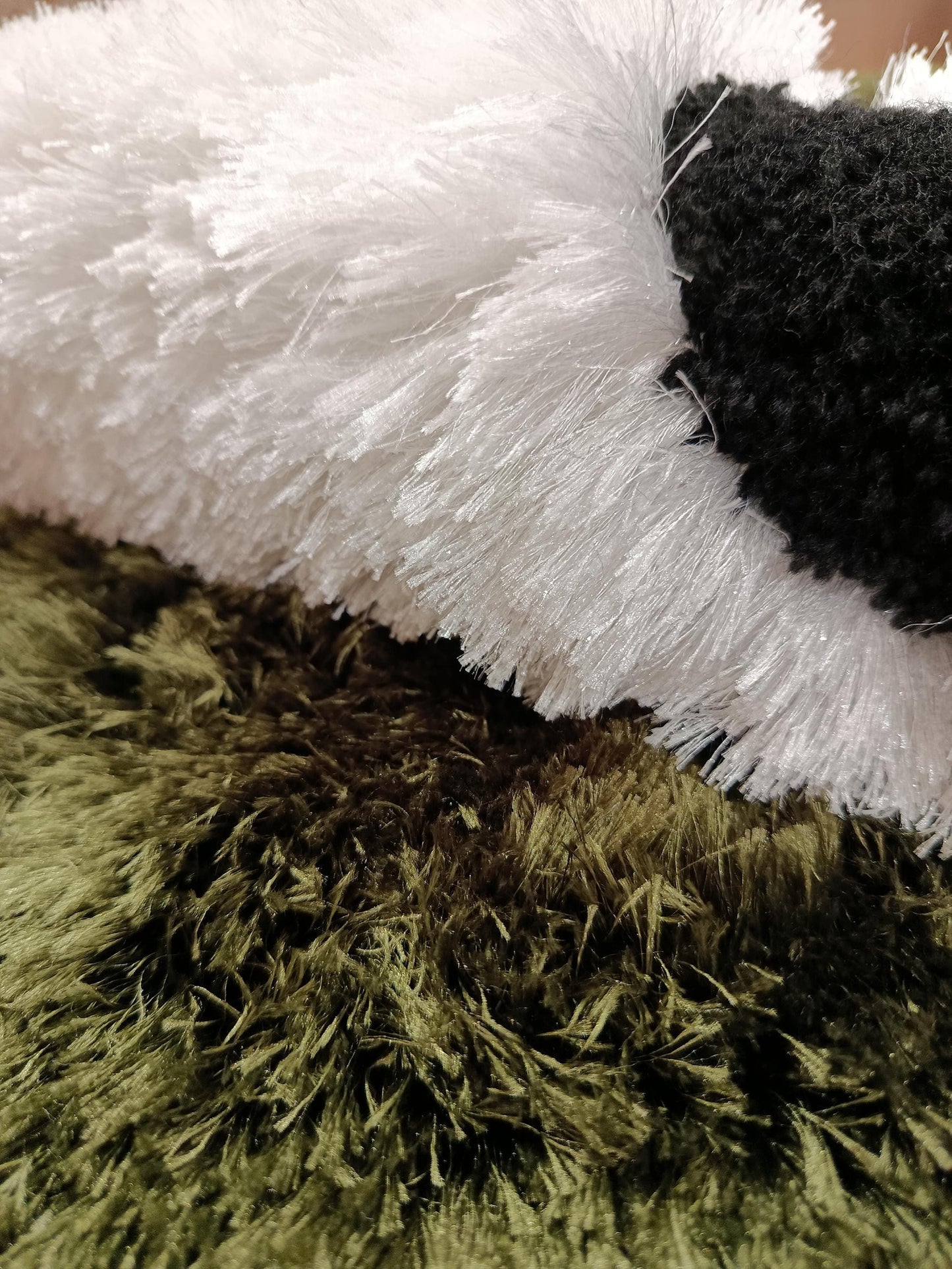 Handmade Tufted Panda Rug: Fluffy Kids Room Decor