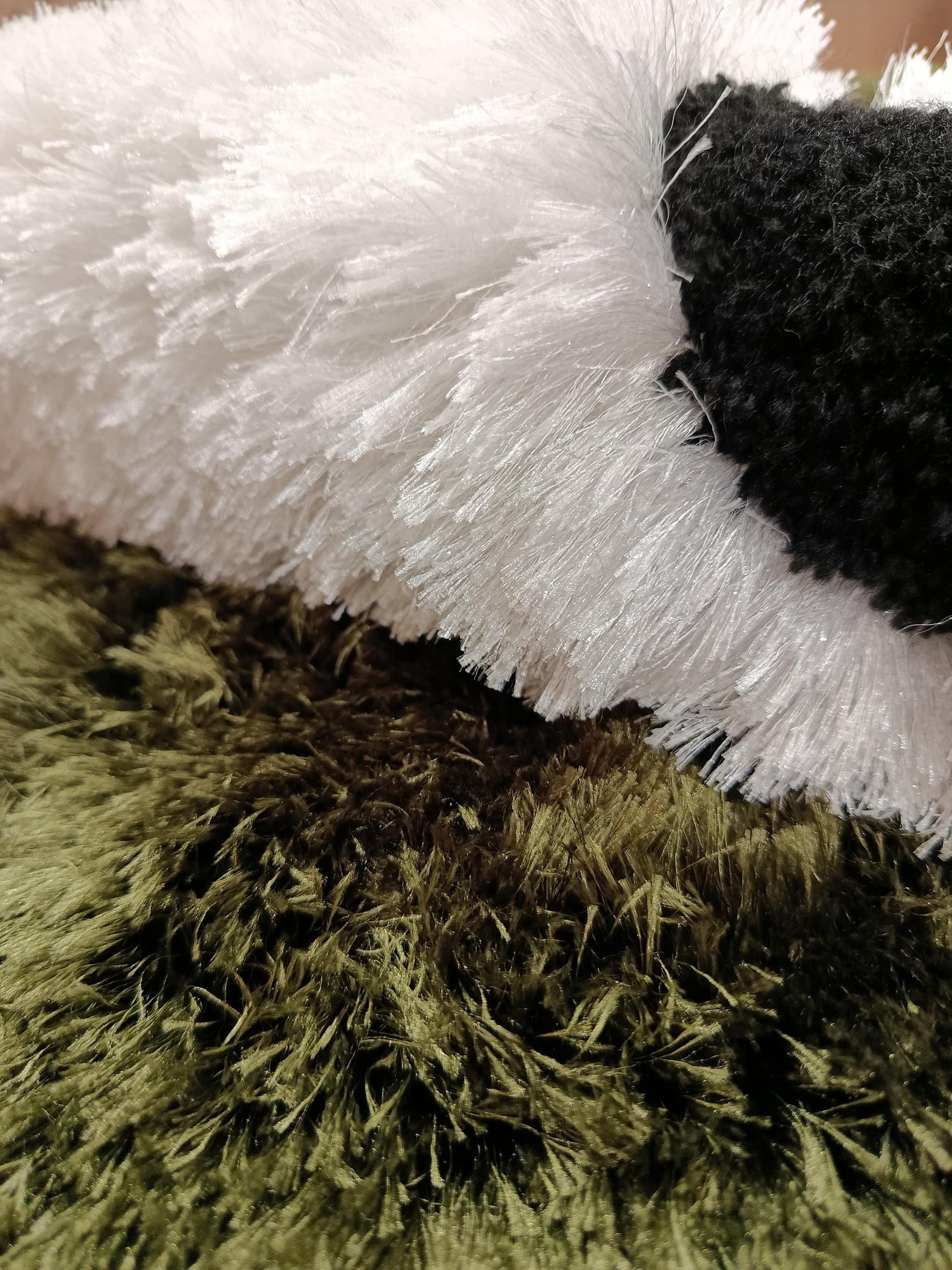 Handmade Tufted Panda Rug: Fluffy Kids Room Decor
