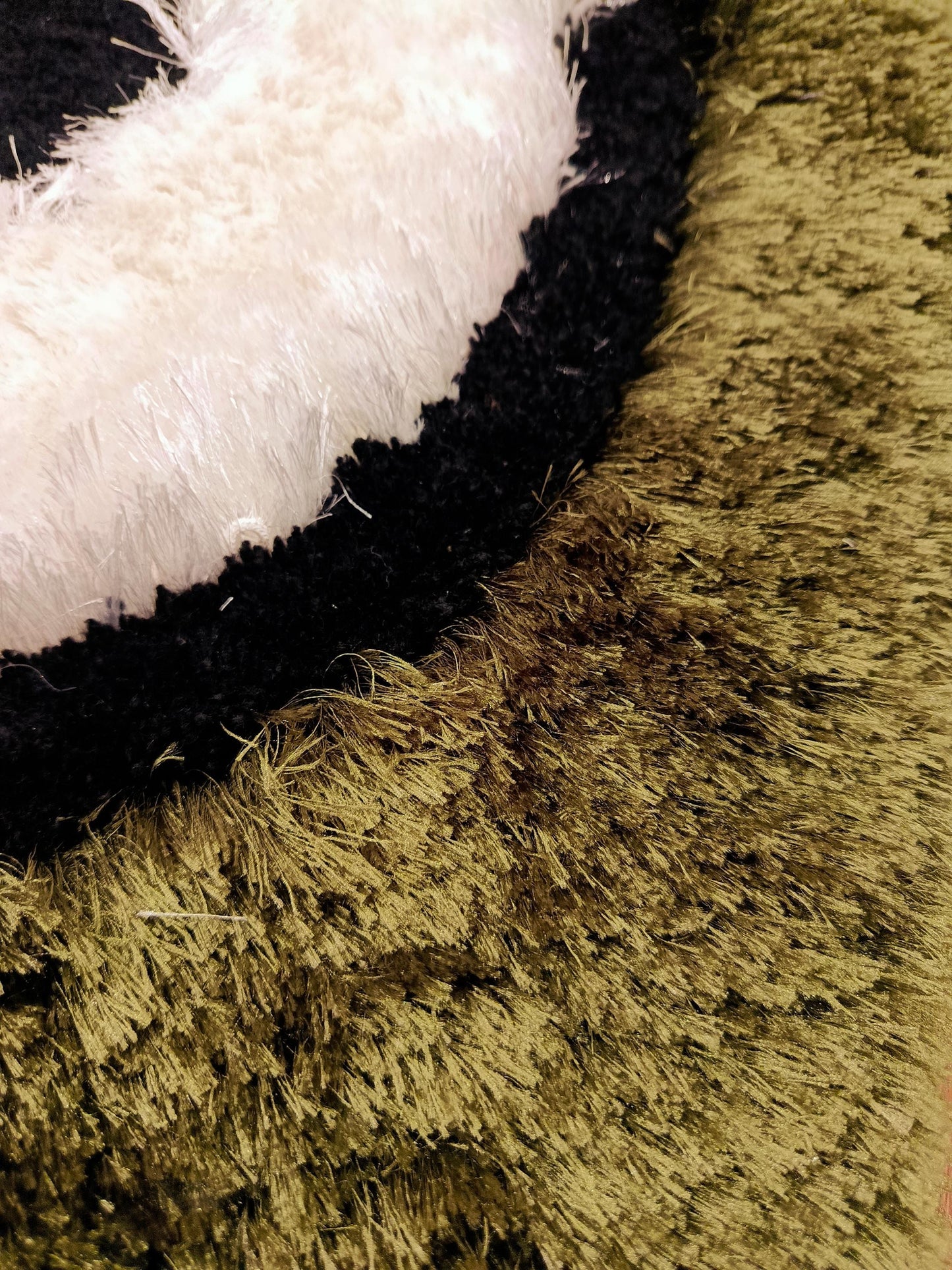Handmade Tufted Panda Rug: Fluffy Kids Room Decor