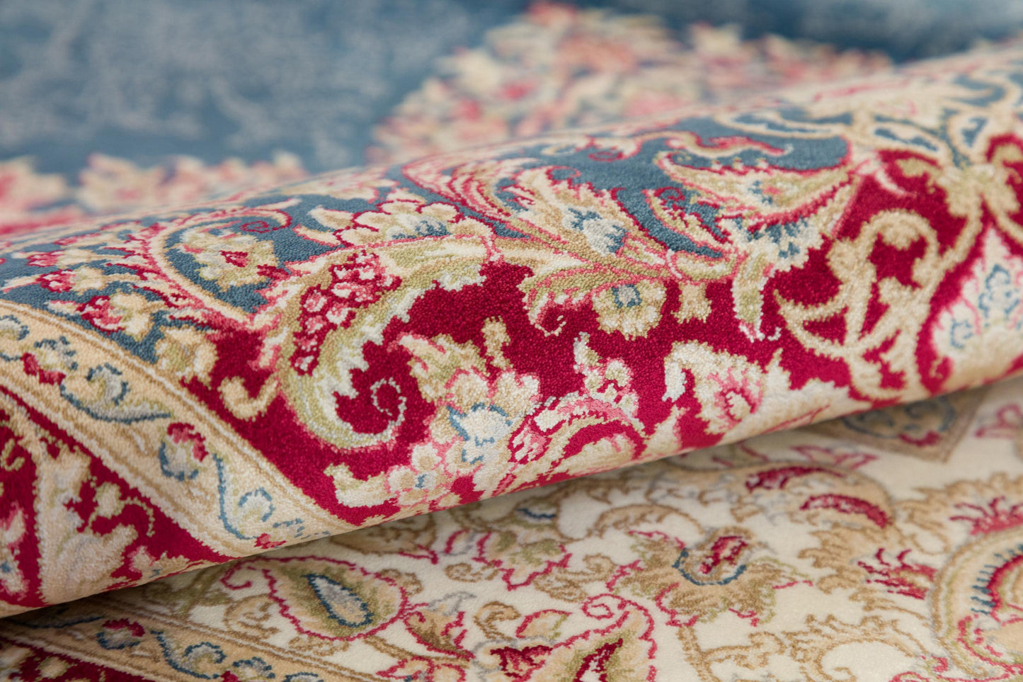 7x10 ft, Fine Turkish Silk Rug with Handmade Silk Fringes