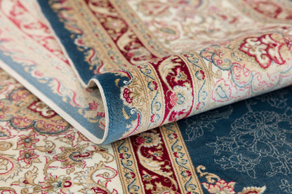 7x10 ft, Fine Turkish Silk Rug with Handmade Silk Fringes