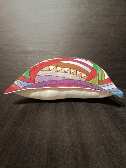 Gobelin Tapestry Cat Pillow Cover: Abstract Geometric Design, Boho Decor