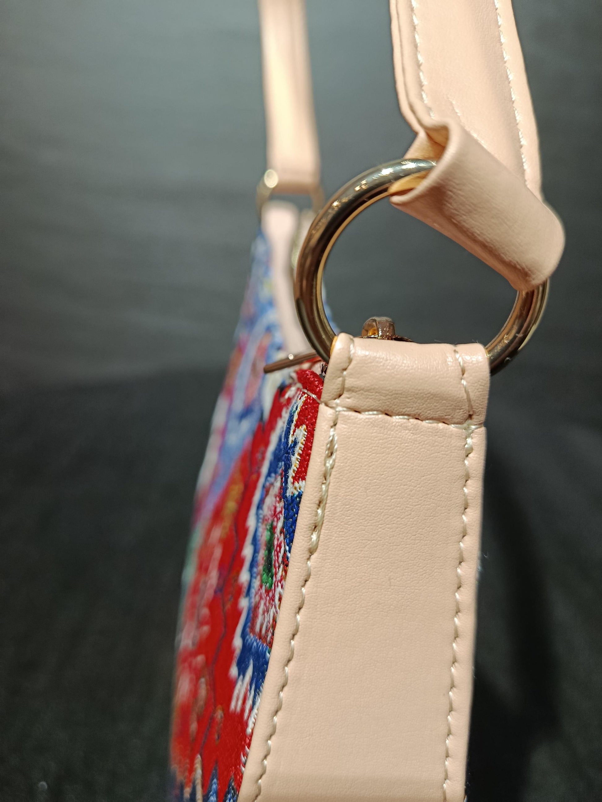 Turkish Kilim Shoulder Bag: Handmade Gobelin Crossbody Purse