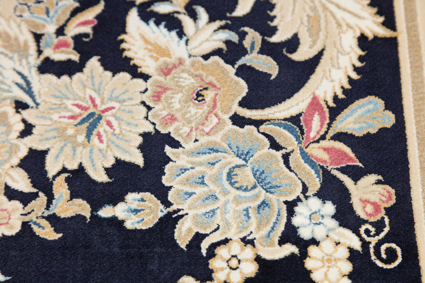 10x13 ft, Fine Blue Classic Oreintal Silk Rug: Bamboo Medallion viscose carpet