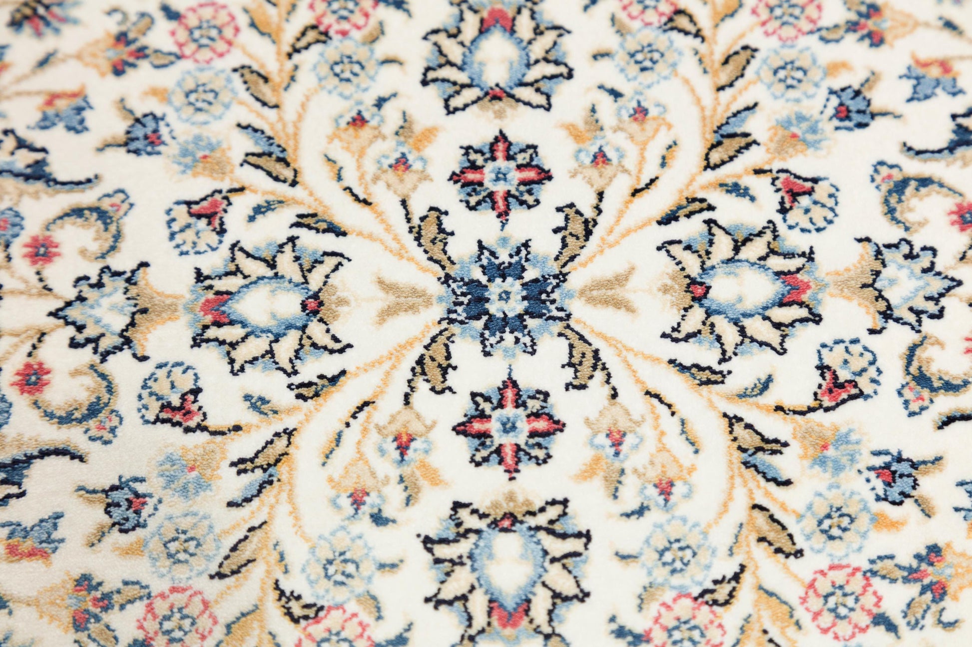 10x13 ft, Classic Blue Silk Rug: Oriental blue fine carpet with Fringes