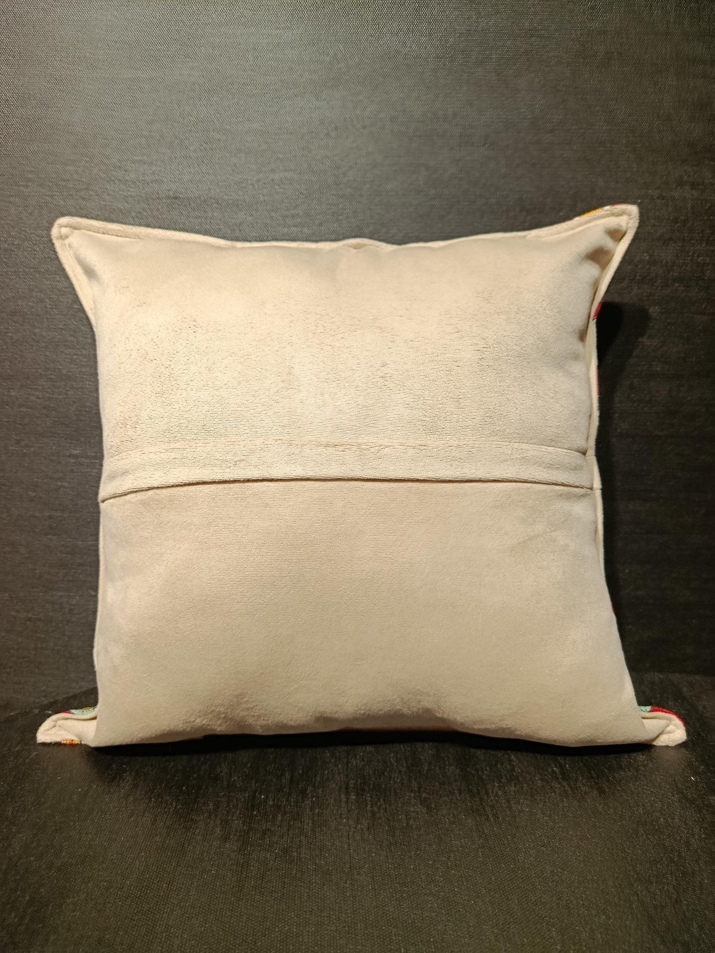 40x40 cm Turkish Gobelin Pillow Cover – Traditional Floral Medallion Cushion Case