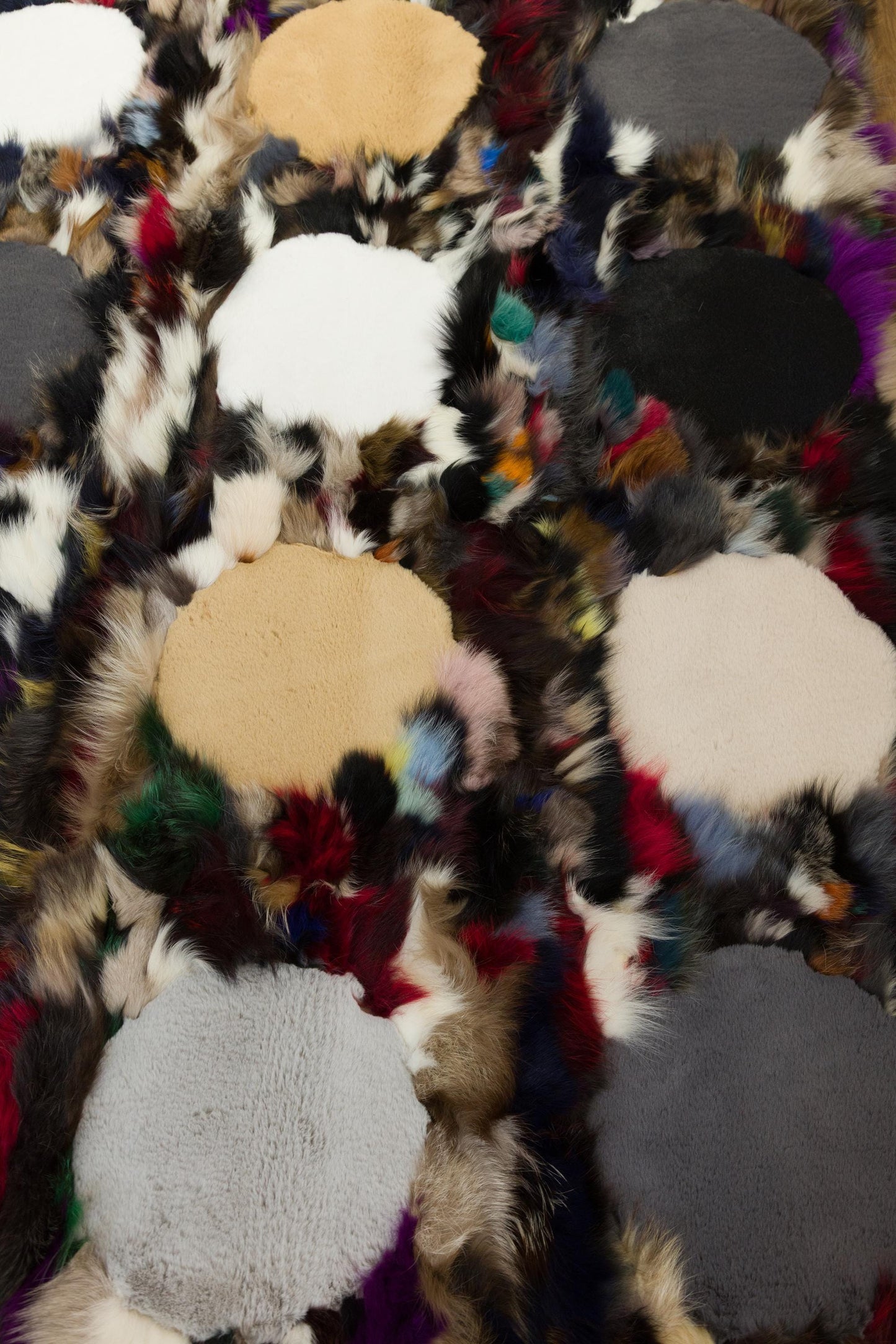 8'x10' Custom Leather Rug: Faux Fur Design for Bedroom, Nursery, Living Room - Boutique Quality