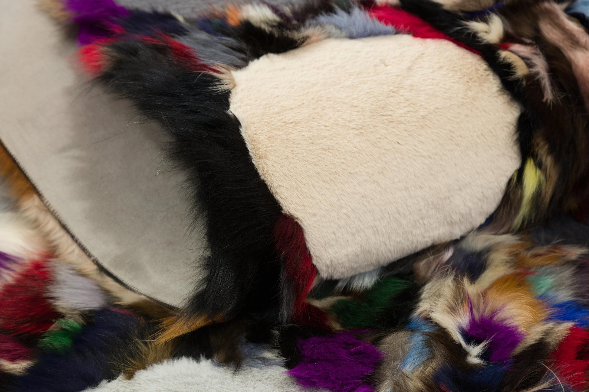 8'x10' Custom Leather Rug: Faux Fur Design for Bedroom, Nursery, Living Room - Boutique Quality