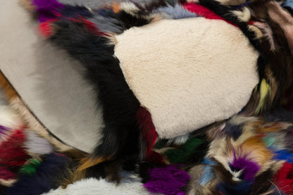 8'x10' Custom Leather Rug: Faux Fur Design for Bedroom, Nursery, Living Room - Boutique Quality