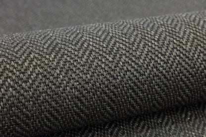 Modern Charcoal Area Rug: Gray Fabric Border, Flatweave Jute Rug