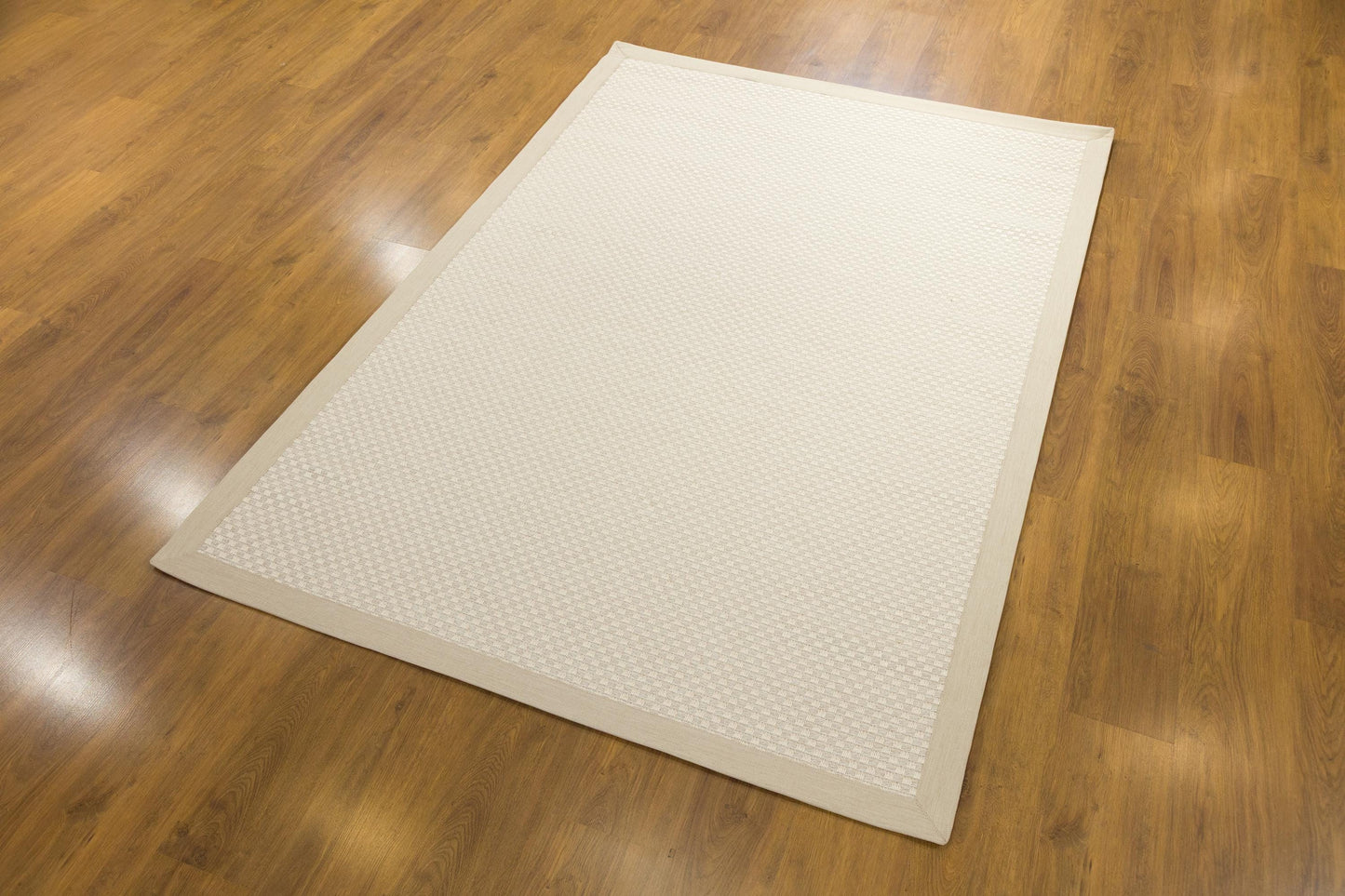 Modern Cream Flatweave Rug: Minimalist Living Room Area Rug 5x7