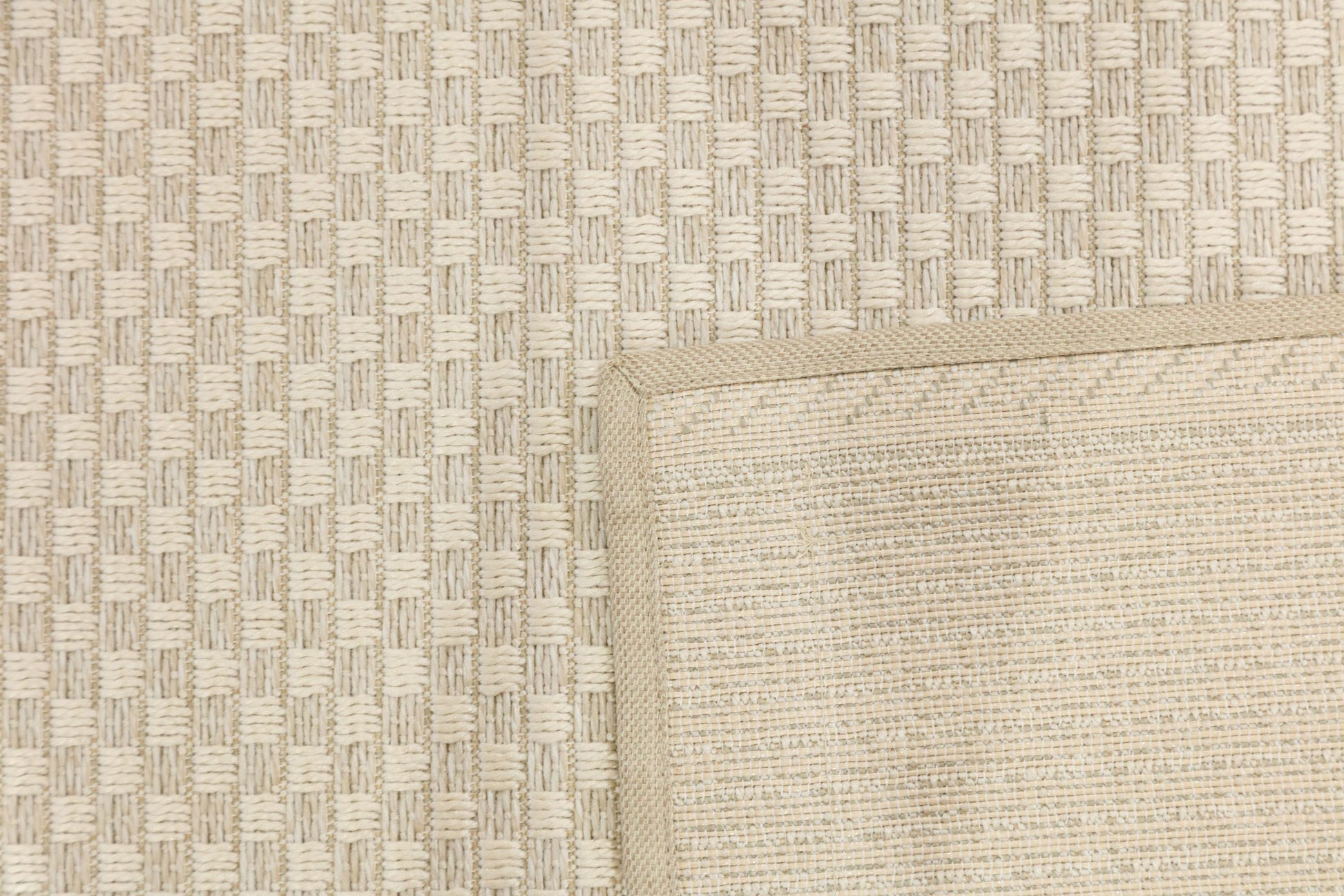 Modern Cream Flatweave Rug: Minimalist Living Room Area Rug 5x7