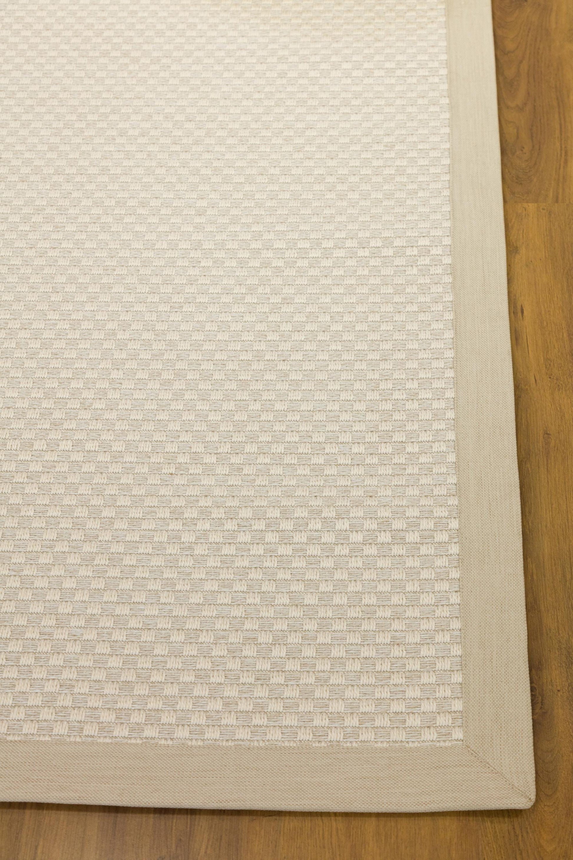 Modern Cream Flatweave Rug: Minimalist Living Room Area Rug 5x7