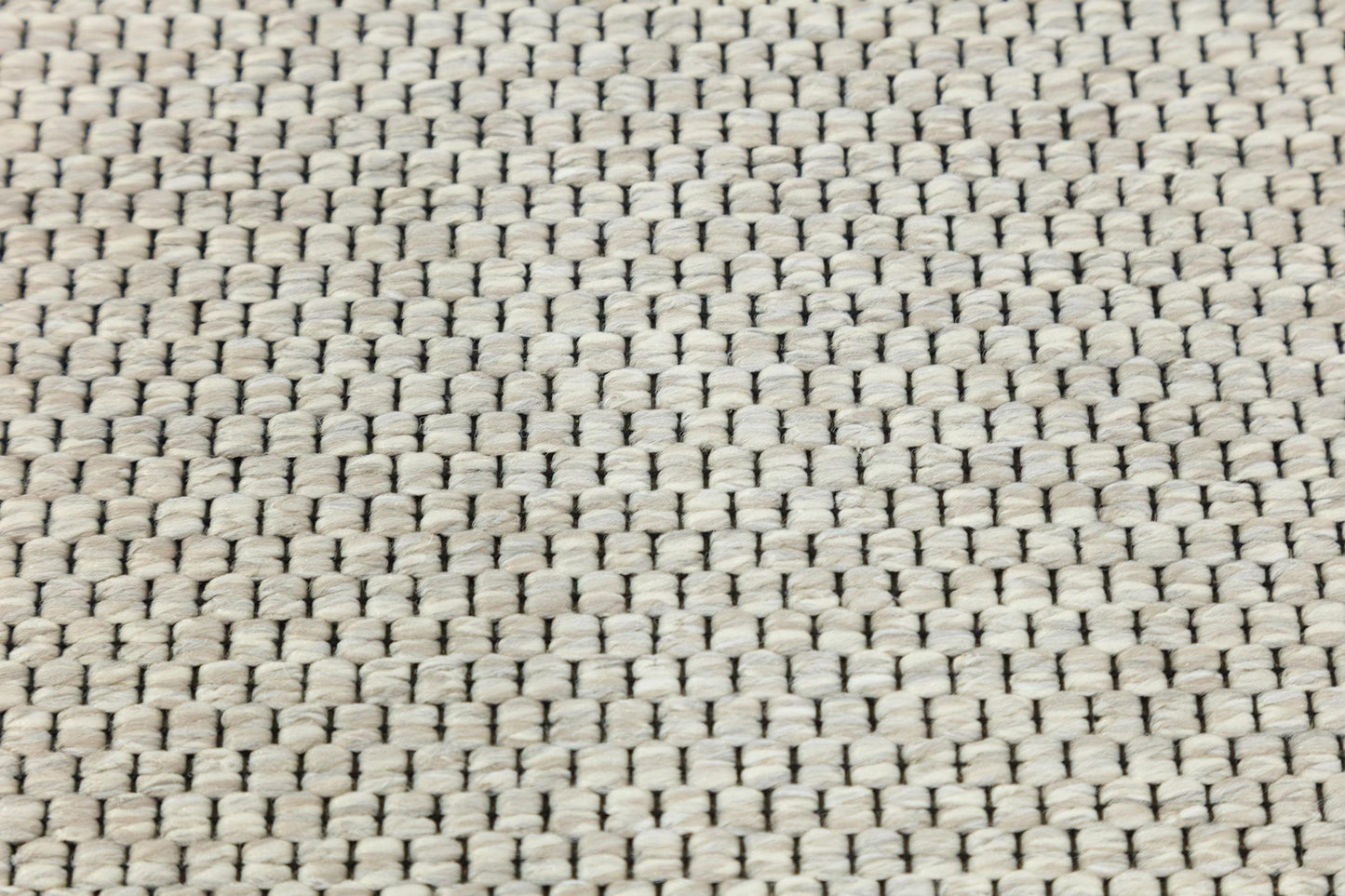 Modern Beige Outdoor Flatweave Rug: Lime Green Border, Contemporary Carpet