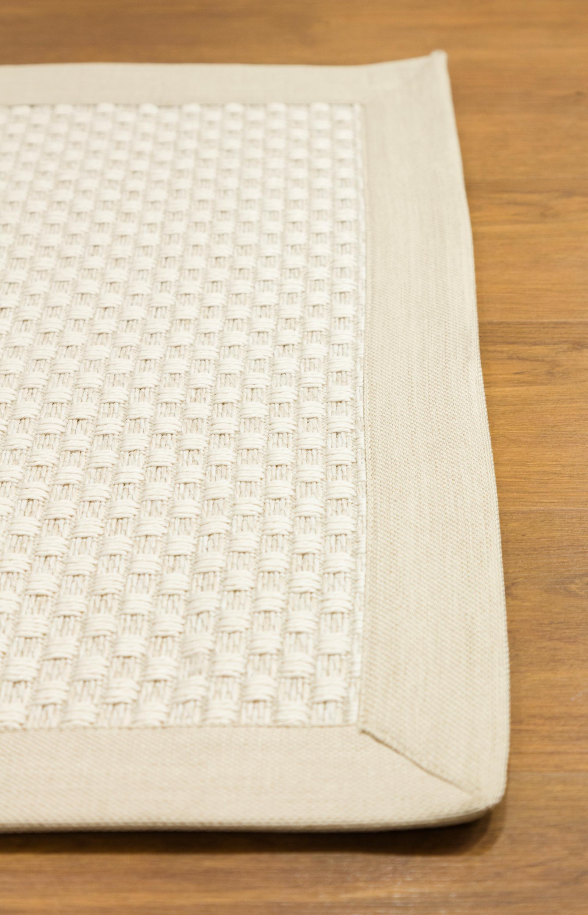 Modern Cream Flatweave Runner Rug: Minimalist hallway carpet