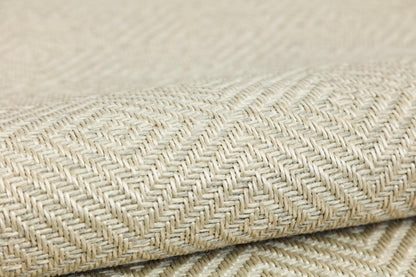 Modern Cream Flatweave Rug: Diamond Pattern Runner with Gray Border