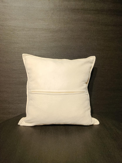 Boho Evil Eye Pillow Cover: Gobelin Tapestry Cushion with Feathers