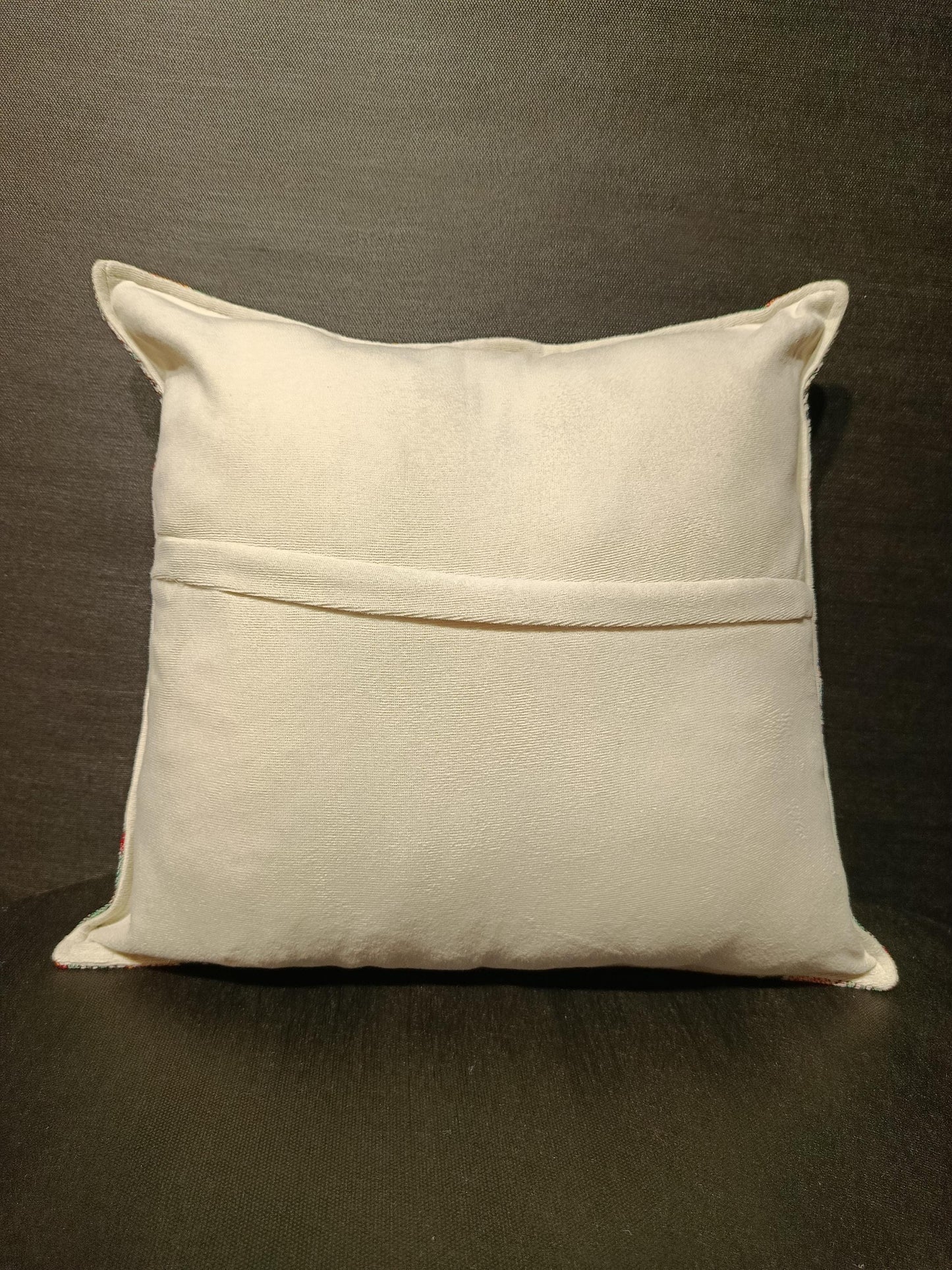 Turkish Floral Pillow Cover: Woven Gobelin Tapestry, Boho Accent Pillow