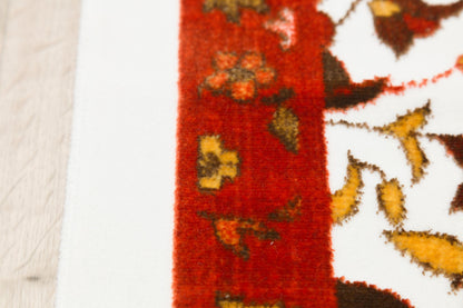 Floral Turkish Prayer Rug: Elegant Mihrab Design - Made in Türkiye