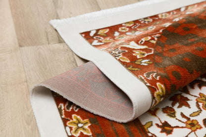 Floral Turkish Prayer Rug: Elegant Mihrab Design - Made in Türkiye