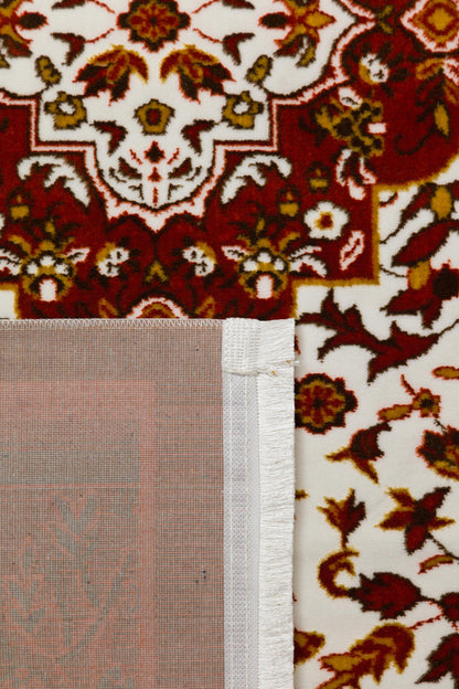 Floral Turkish Prayer Rug: Elegant Mihrab Design - Made in Türkiye