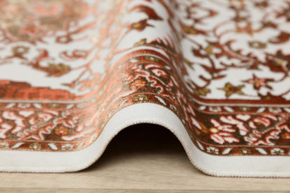 Floral Turkish Prayer Rug: Elegant Mihrab Design - Made in Türkiye