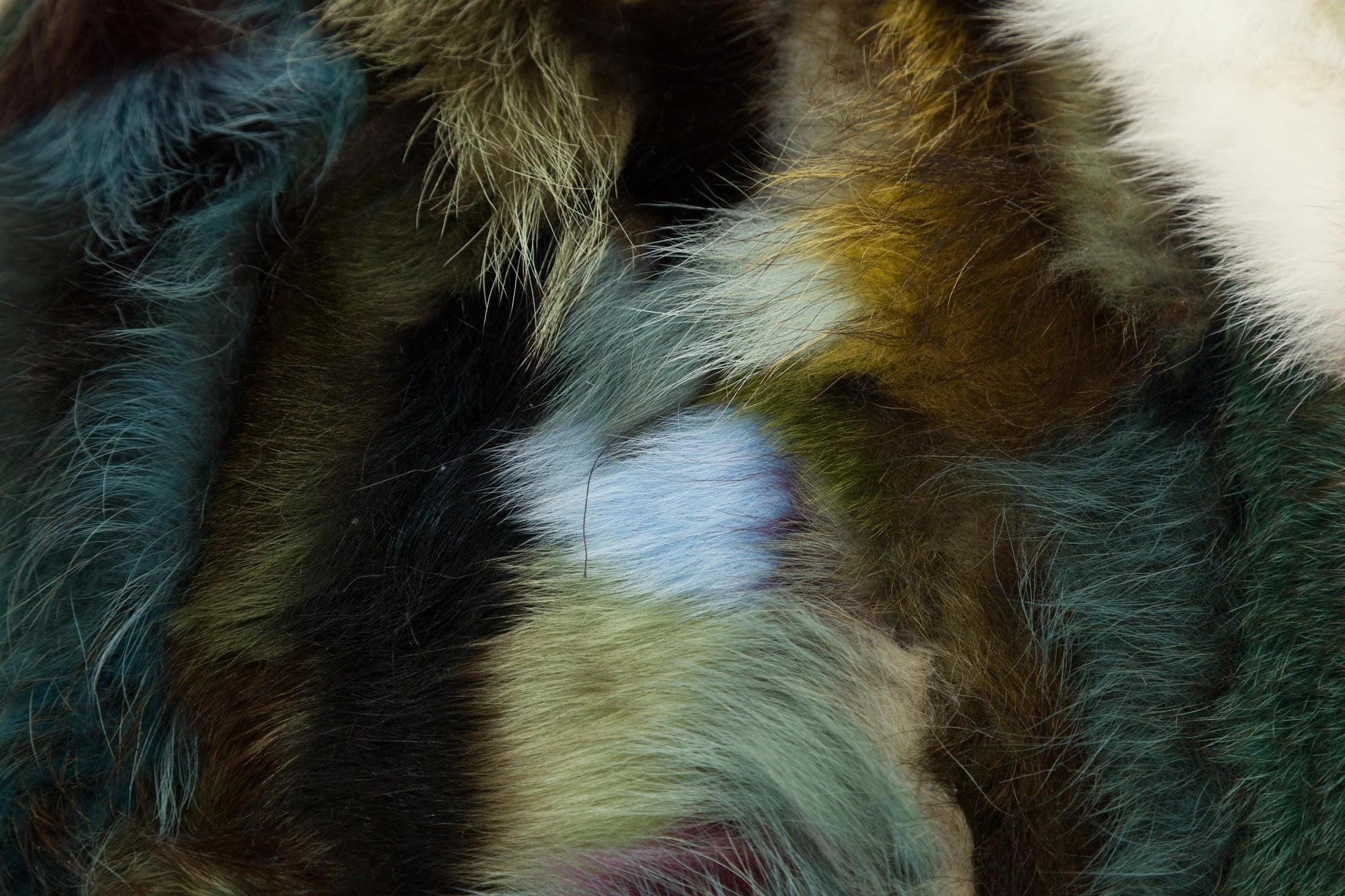 Faux Fur Leather Rug: Custom Colorful Area Rug