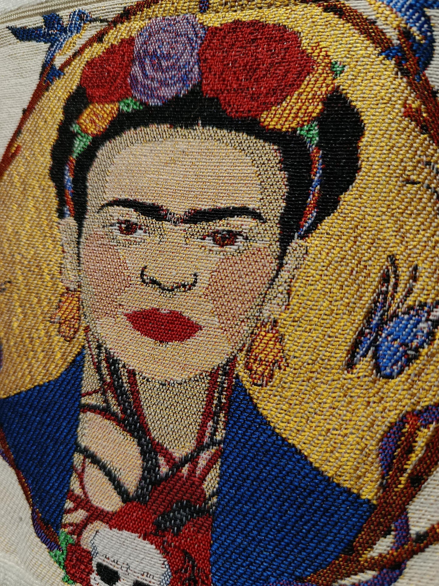 Frida Kahlo Crossbody Bag: Embroidered Portrait Canvas Purse