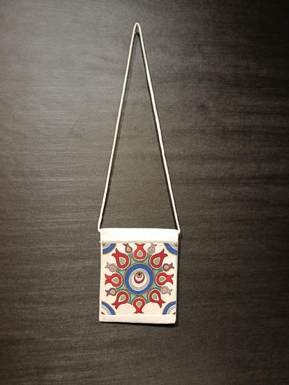 Turkish Tulip Crossbody Bag: Anatolian Canvas Shoulder Purse