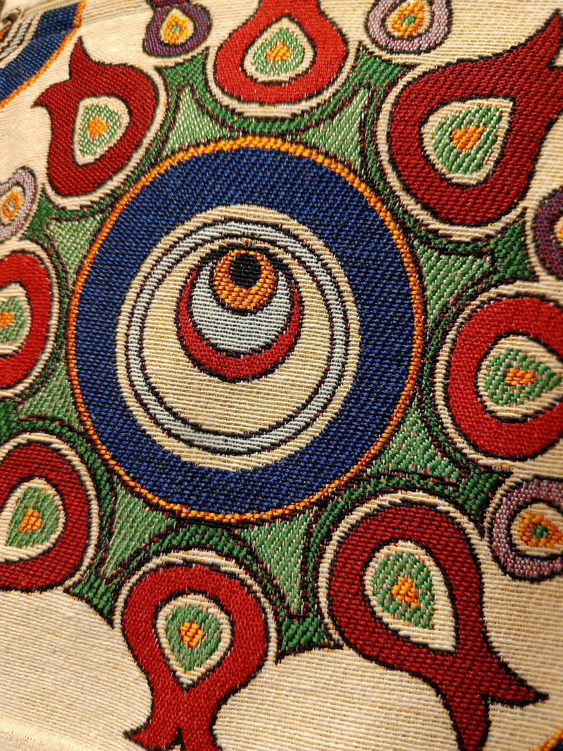 Turkish Tulip Crossbody Bag: Anatolian Canvas Shoulder Purse