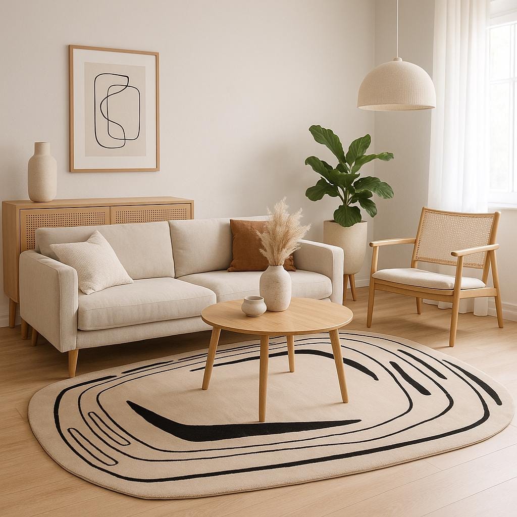 Hand Tufted Custom Rug: Contemporary Viscose Rug